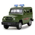 Модель ин. мет. "УАЗ Хантер. Армия России" 10,5см, зеленый, коробка HUNTER-11ARR-GN (72) (Технопарк)
