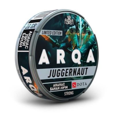 Снюс ARQA DOTA JUGGERNAUT (120 МГ) - АНАНАС, БАНАН, ЛИЧИ