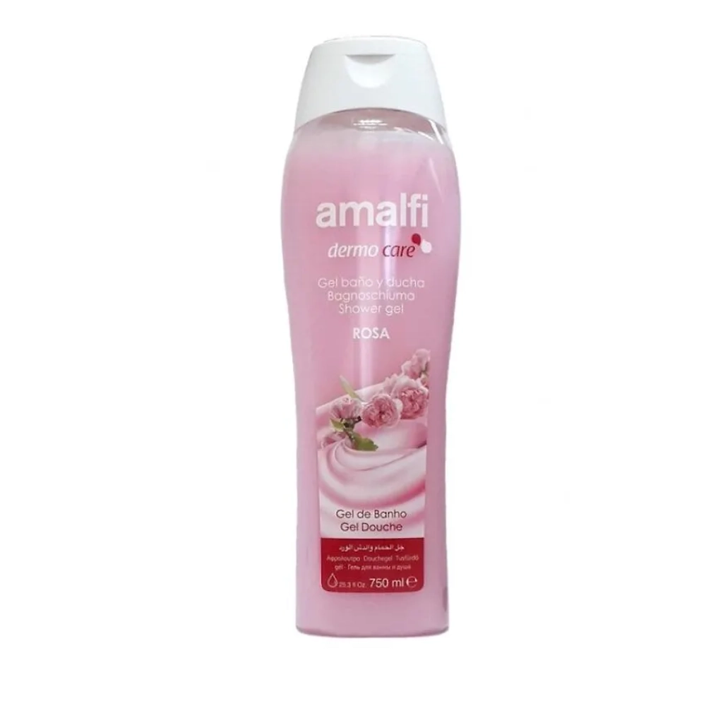 AMALFI гель для ванн и душа "Gentle Rose", для всех типов кожи 750мл