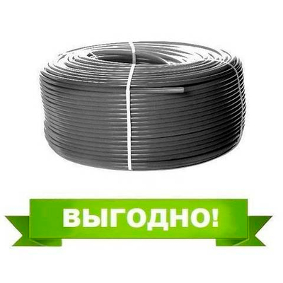 Труба из сшитого полиэтилена STOUT - 25x3.5 (PE-Xa/EVOH, PN10, Tmax 95°C, цвет серый, отрезок 6 м.)