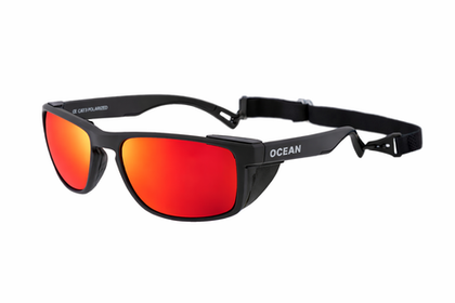Спортивные очки OCEAN Le Morne Black / Revo Red Polarized Lens