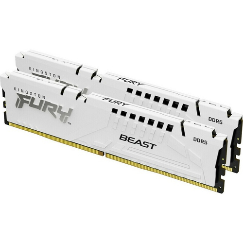 Модуль памяти DIMM DDR5 32Gb, 5600Mhz, 2x16Gb, Kingston FURY Beast White (KF556C40BWK2-32)