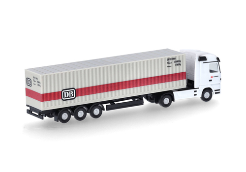 Грузовик Mercedes-Benz Actros пп контенеровоз "Deutsche Bahn" (N, 1:160)