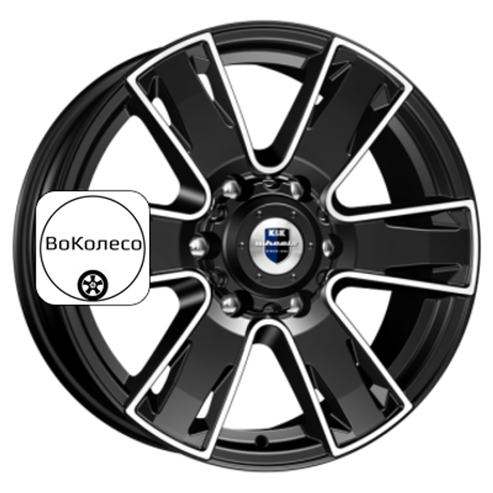 7x17/6x127 ET40 D77,9 Севенна (КС726) Алмаз черный K&K
