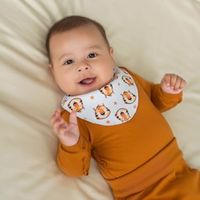 Комплект шапочка и слюнявчик "Тигры" 0+