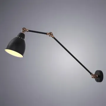Бра 1*E27 A2055AP-1BK черный Braccio Arte lamp