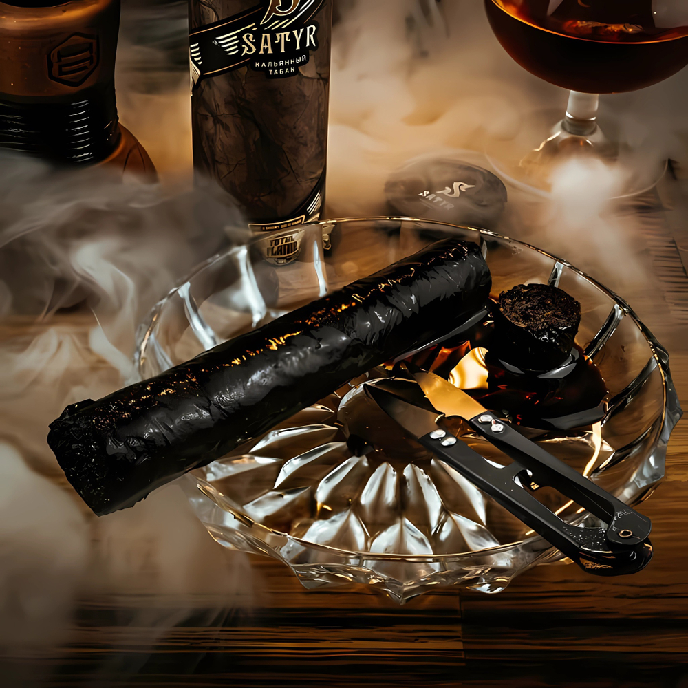 SATYR Brilliant Collection Hookah Cigar - World Trip Dark Line (100г)