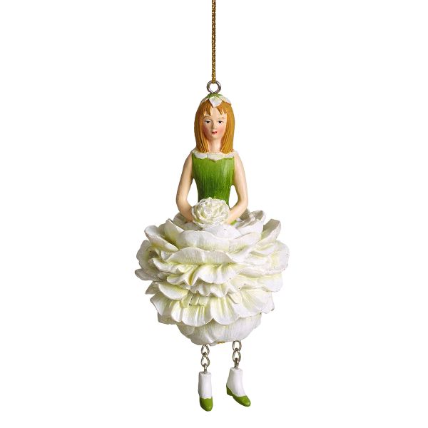 Фигурка декоративная Fiebiger Floristik: Blumenmädchen (цветочная фея) Пион