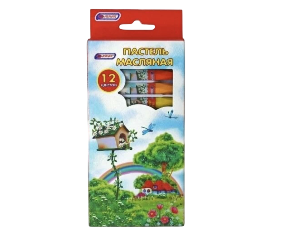 Пастель масляная 12цв