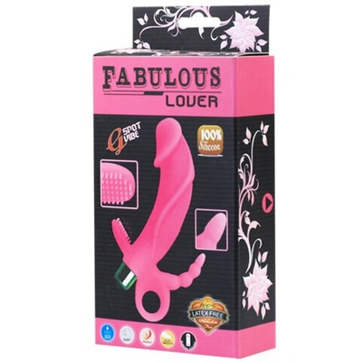 Cиликоновый вибратор для G-стимуляции Fabulous Lover, розовый (Цвет: розовый)