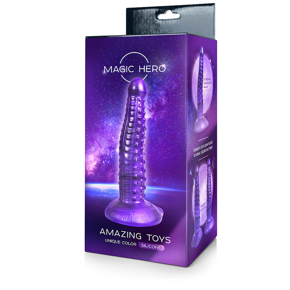 Фаллоимитатор с присоской Magic Hero фиолетовый 25 см