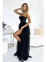 черное макси платье + plus size