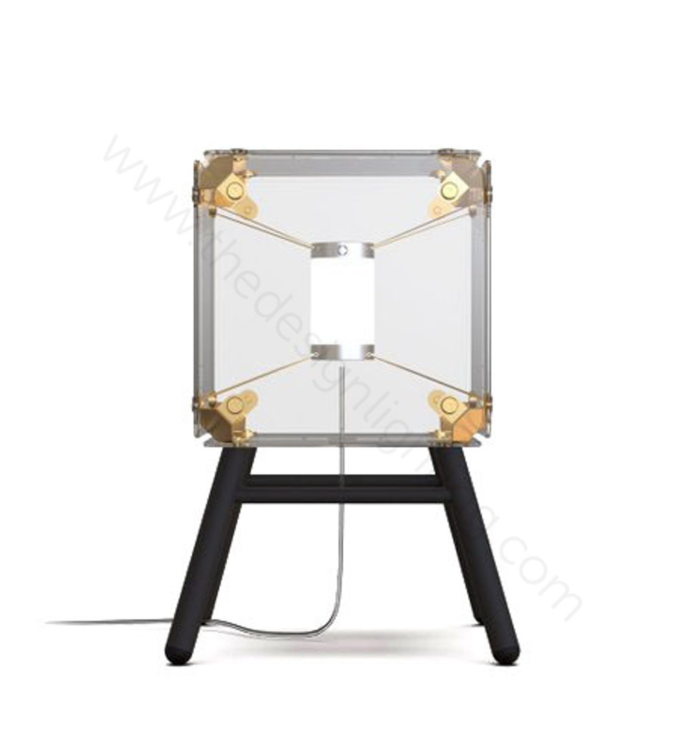 Table design lamp  Hyperqube by Felix Monza (1 lampshade ,  Clear)