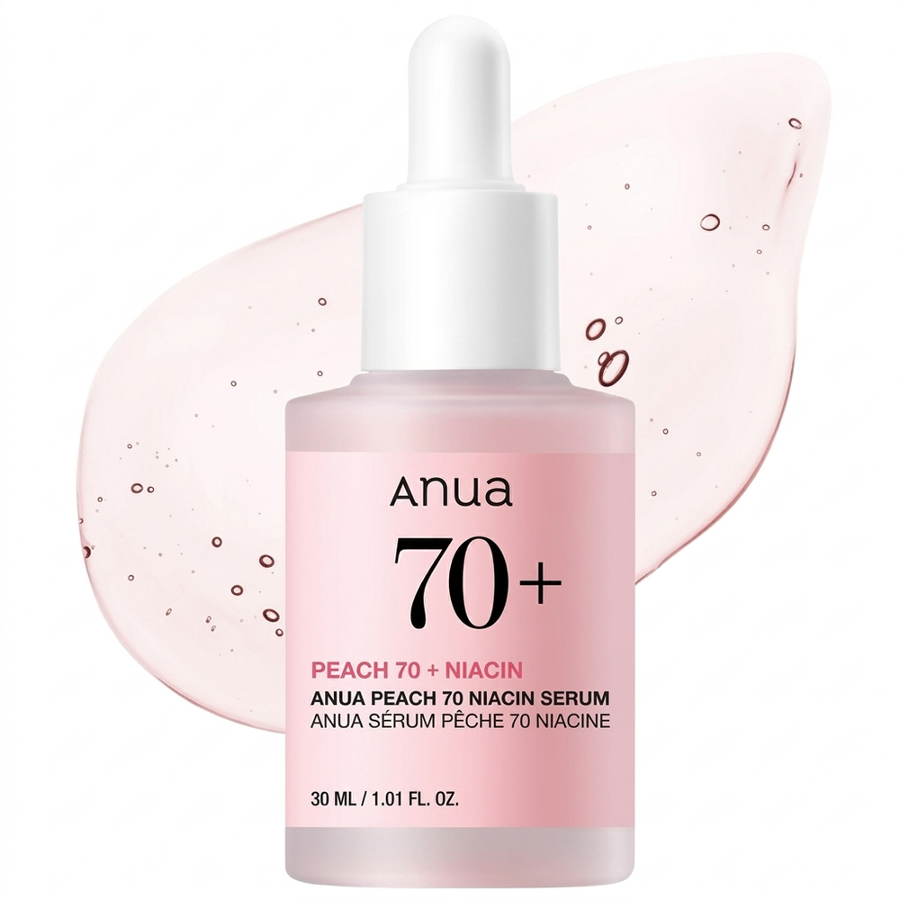 Сыворотка с персиком для гладкой и сияющей кожи Anua Peach 70 Niacin Serum, 30мл