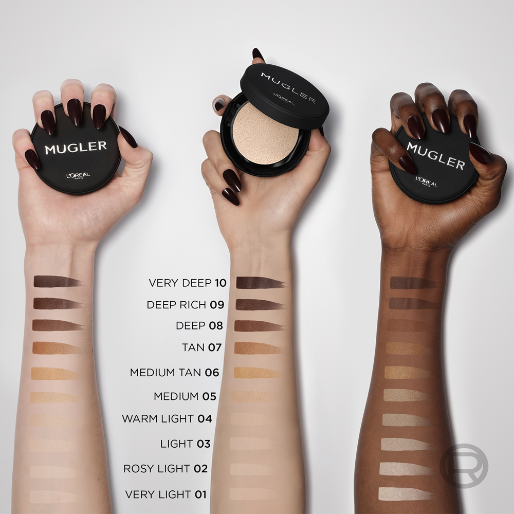 L’Oreal Paris x Mugler - Тональная основа: Трваля падклад у кампакце для ідэальнага крыцця. оттенок 05 Medium / Illusion 5, 23 ml