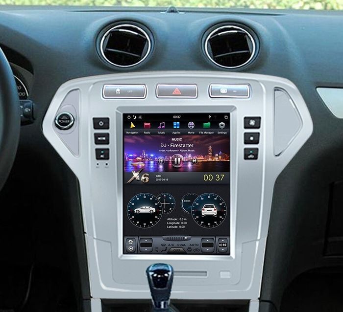 Магнитола для Ford Mondeo 4 2007-2010 - Kuberg ZF-1119-DSP ("Тесла-Стиль") на Android 9