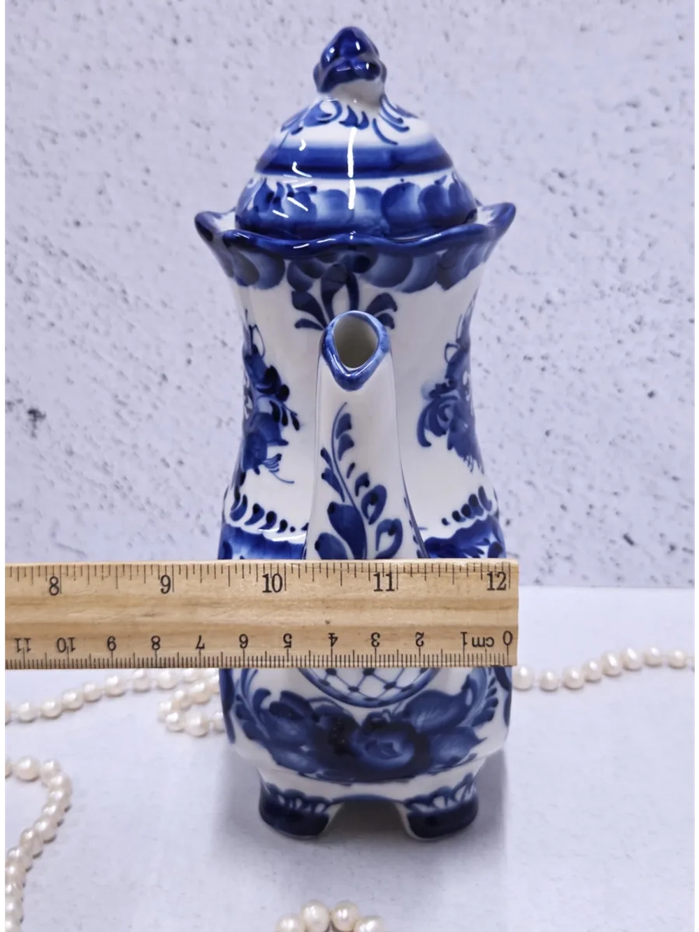 Чайник заварочный для чая и трав Гжель кофейник