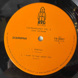Винтажная виниловая пластинка LP John Coltrane Coltranology Vol. 2 (Japan 1979) (Obi) Traneing In