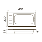 Контейнер Omoikiri DC-01-1-LG