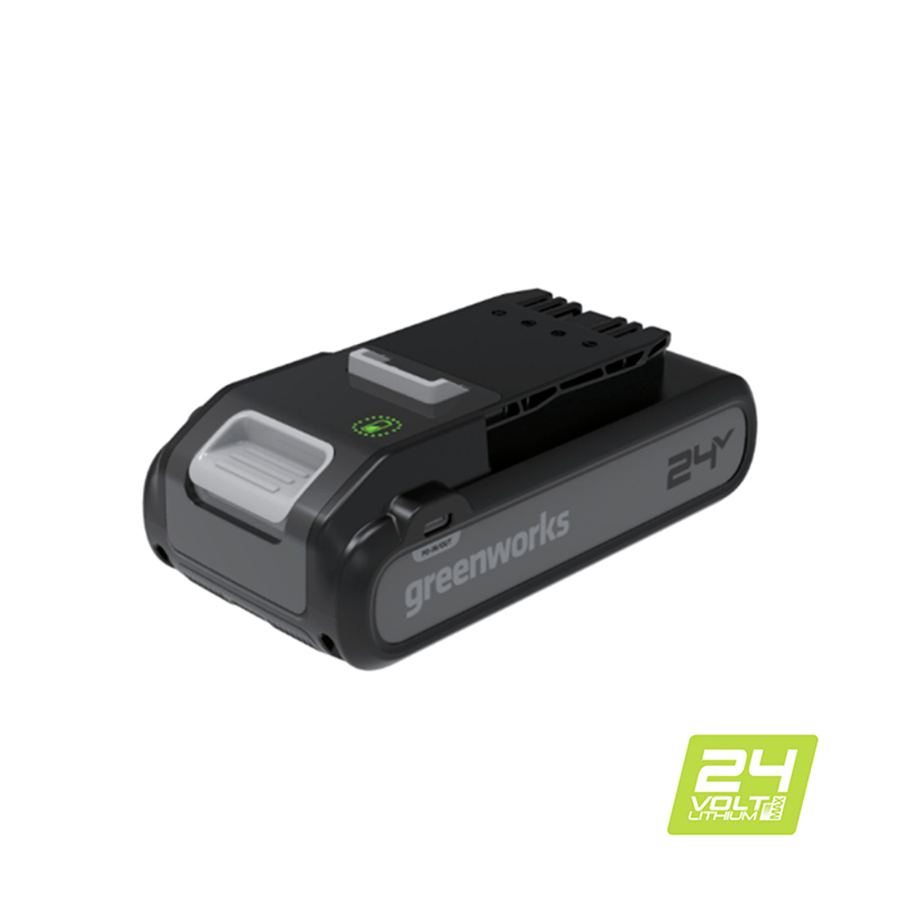 Аккумулятор GREENWORKS G24B4+ 24 В,4.0 Ач  Li-ion c двумя USB-С разъемами 2940407