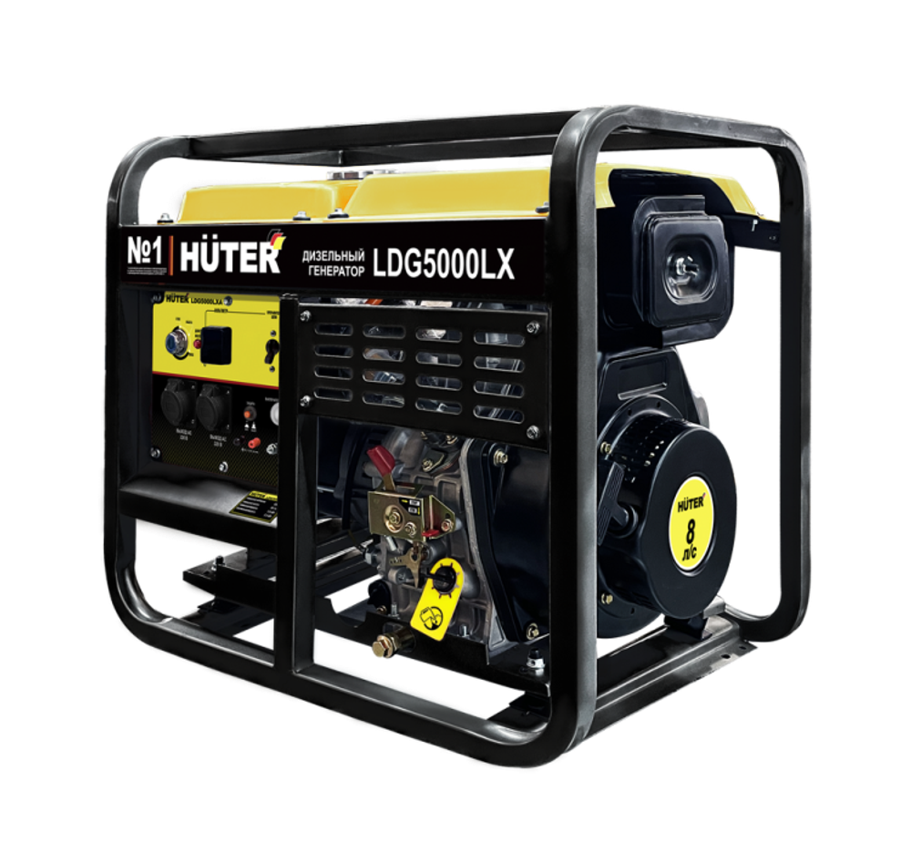 Дизельный генератор (3.3 кВт) LDG 5000LX Huter