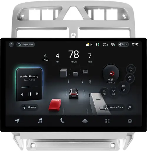 Магнитола для Peugeot 307 2001-2008 - Teyes CC4-PRO монитор 13" 2K QLED на Android 13, Быстрейшая, Snapdragon 778G, ИИ, CarPlay, DSP, 4G SIM-слот