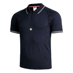 Мужское теннисное поло Wilson Players Seamless Polo Men - Blue