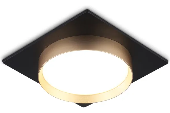 Светильник точечный Ambrella TN5232 GX53 черный/золото 42397
