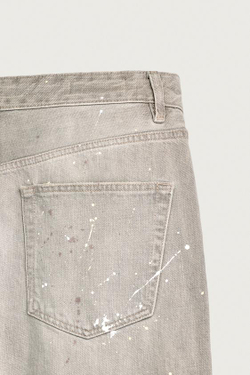 ZARA ДЖИНСЫ LOOSE FIT, СЕРЫЙ
