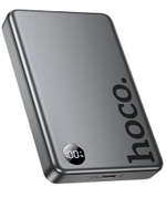 Powerbank с беспроводной зарядкой MagSafe Hoco Q34 10000mAh 1USB-C 20W серебристый
