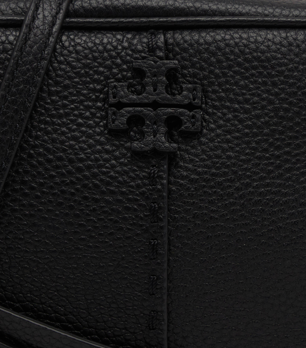 Кожаная сумка-мессенджер McGraw TORY BURCH - черный(147578)