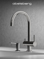 Смеситель для кухни Abelsberg Aera AWF70029CH c возможностью подключения фильтра для воды, цвет глянцевый хром