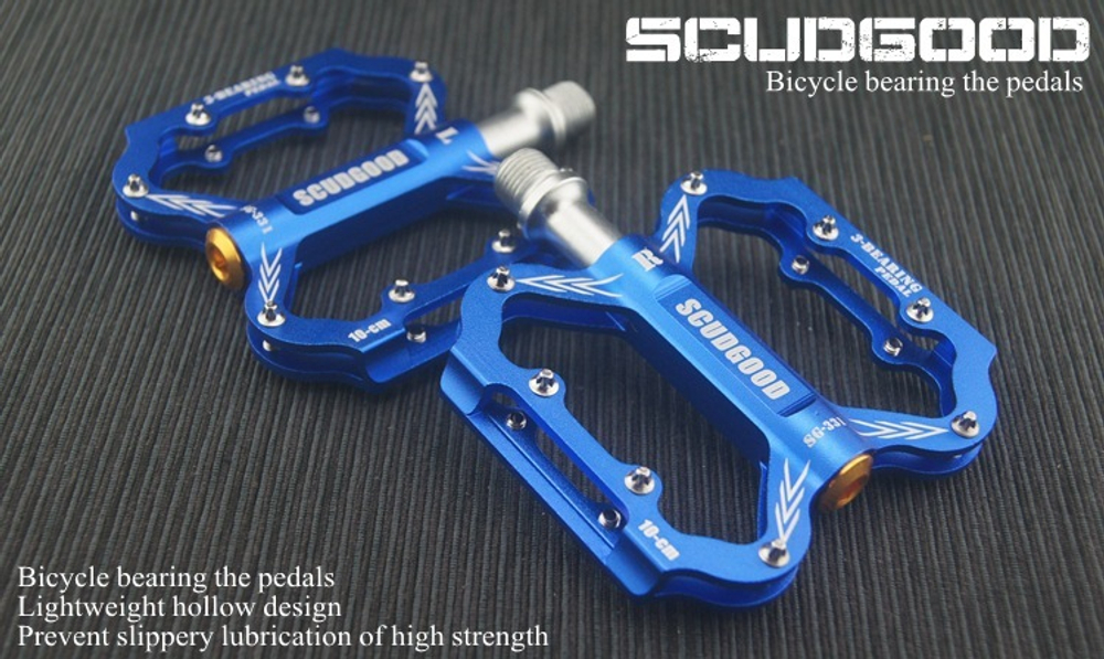Педали SCUDGOOD SG-331, материал  алюминий, размер (88*101*11), вес : 292 гр. Цвет: Синие