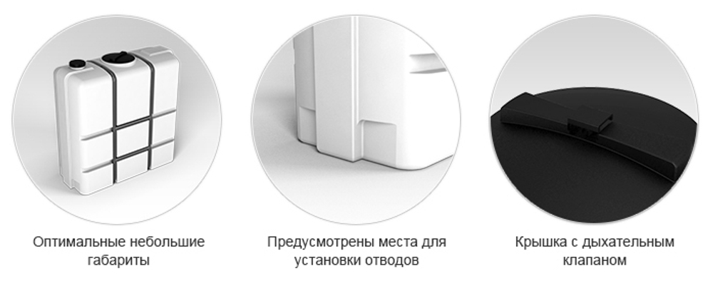 Емкость пищевая в обрешетке ЭкоПром K 3000 л. узкая (223x96x175см;белый) - арт.555728