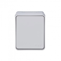 ATLASDESIGN PROFI IP54 О/У 1-клавишный ПЕРЕКЛЮЧАТЕЛЬ, сх.6, 10АХ, БЕЛЫЙ