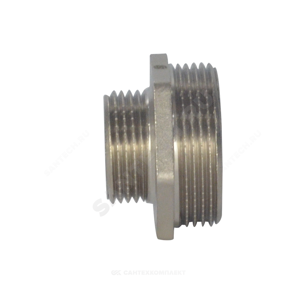 Ниппель латунь никель переходной Ду 25х15 (1"х1/2") НР SantechSystems