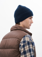 Шапка Apscale Lodge Dark Blue на флисе