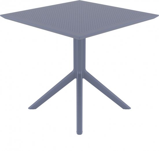Стол пластиковый Sky Table 80 темно-серый