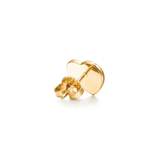 Серьги Tiffany & Co. Heart Tag Stud в желтом золоте