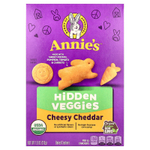 Annie's Homegrown, запеченные крекеры с чеддером, спрятанные овощи, 213 г (7,5 унции)