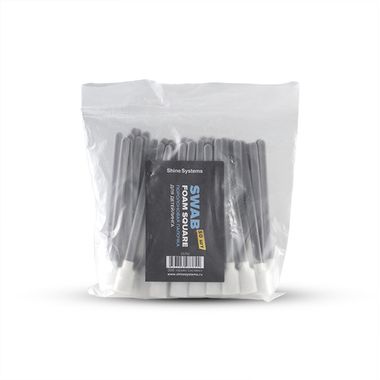 Shine Systems Swab Foam Square — поролоновая палочка для детейлинга, 50 шт