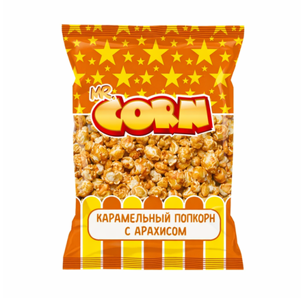 Попкорн Mr.Corn Карамель с арахисом 50 гр