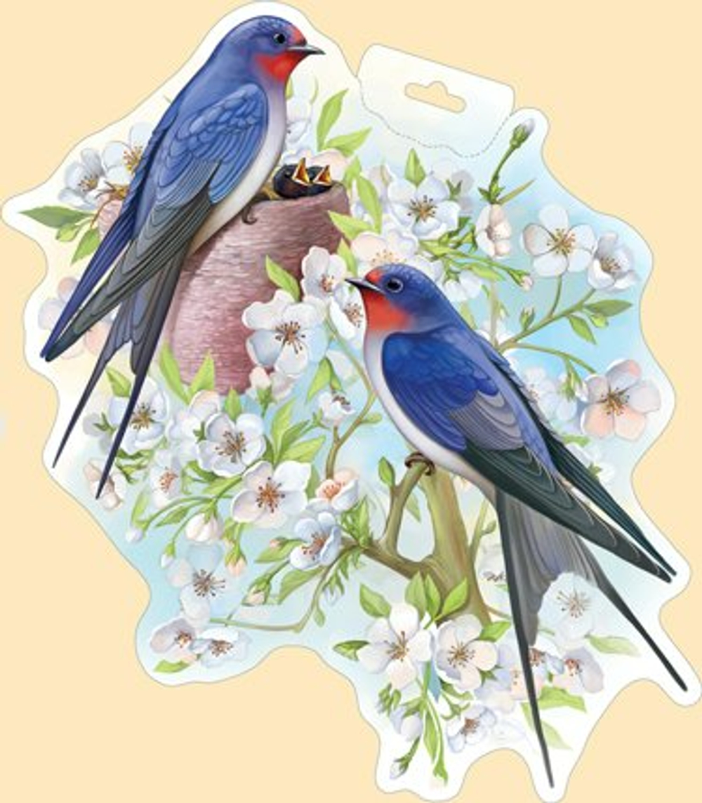 Вырубка"Ласточки с гнездом"