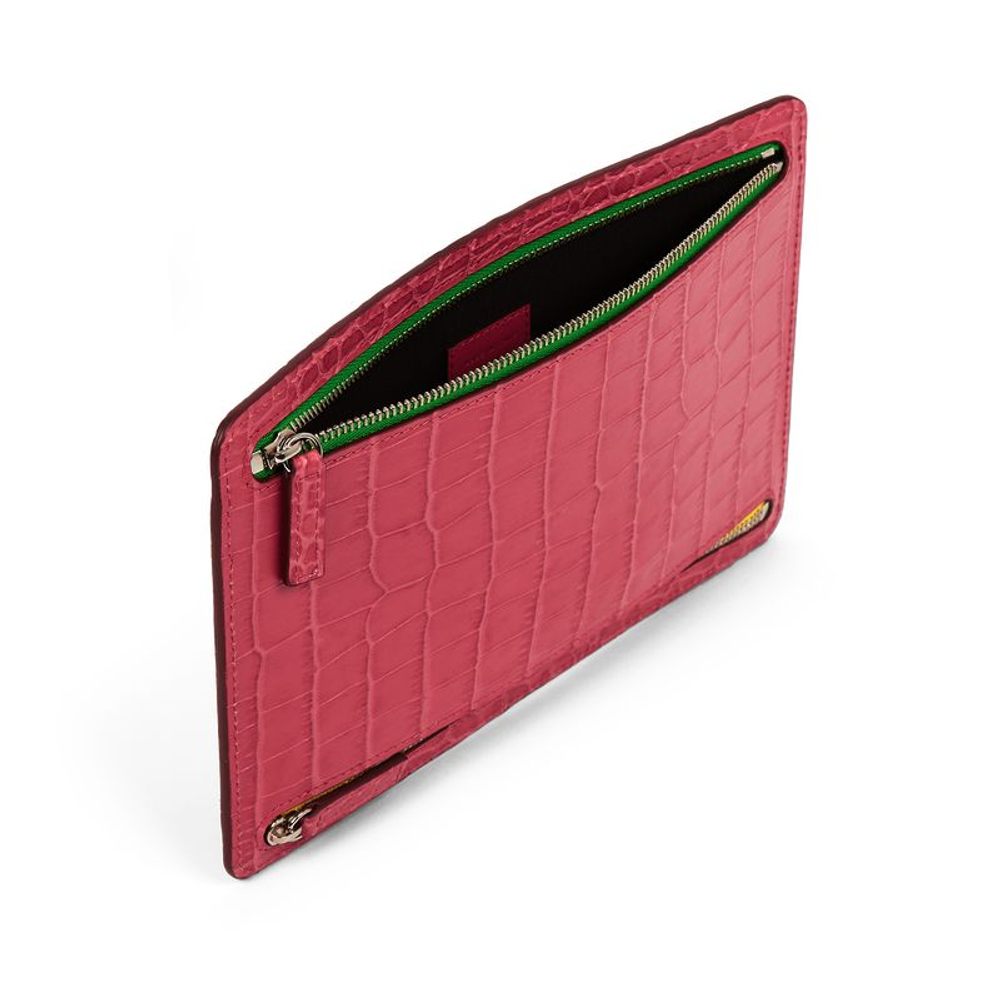 Smythson Кейс для документов Multi-Zip Case in Mara, Cerulean
