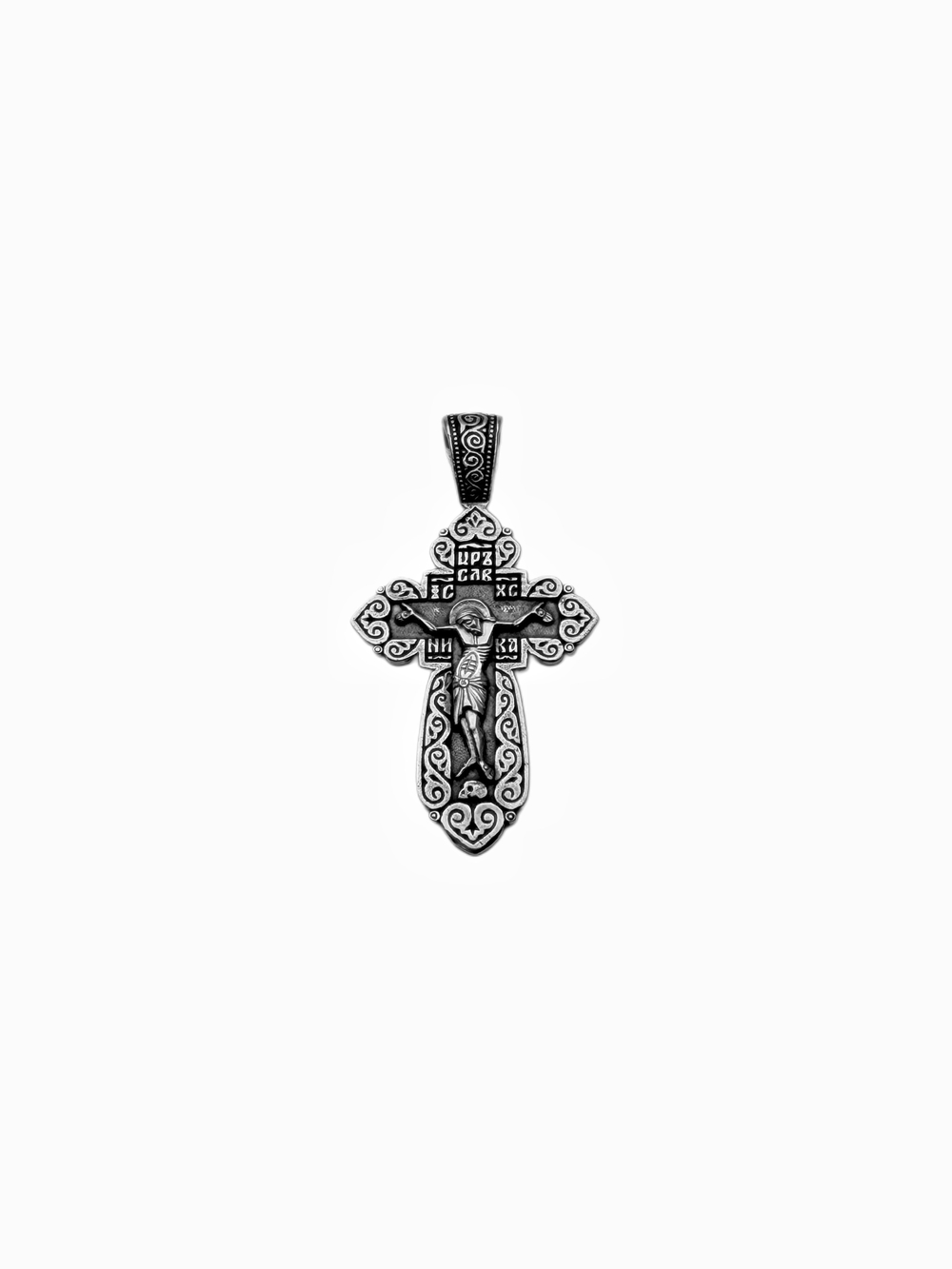 Крест из серебра/Чернение