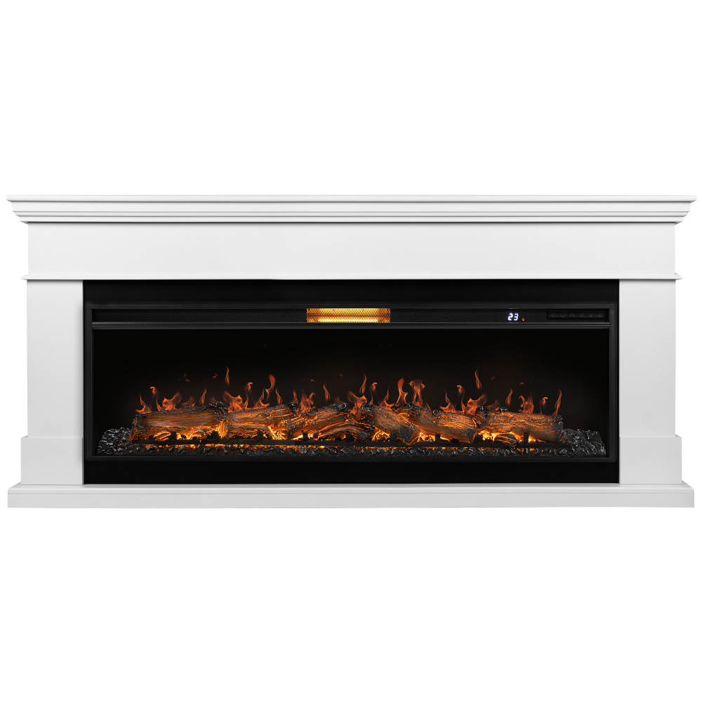 Каминокомплект: Очаг Royal Thermo Aurora RTFP/P-AR60LS, портал California 60 W, белый НС-1721297