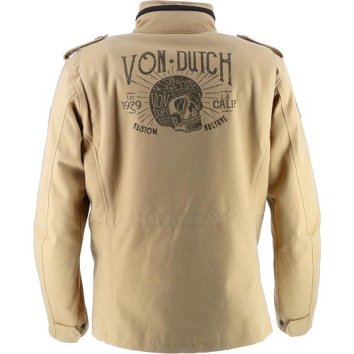 Купить Мотокуртка Текстильная Helstons Von Dutch - Section Coton Canvas / Бежевый
