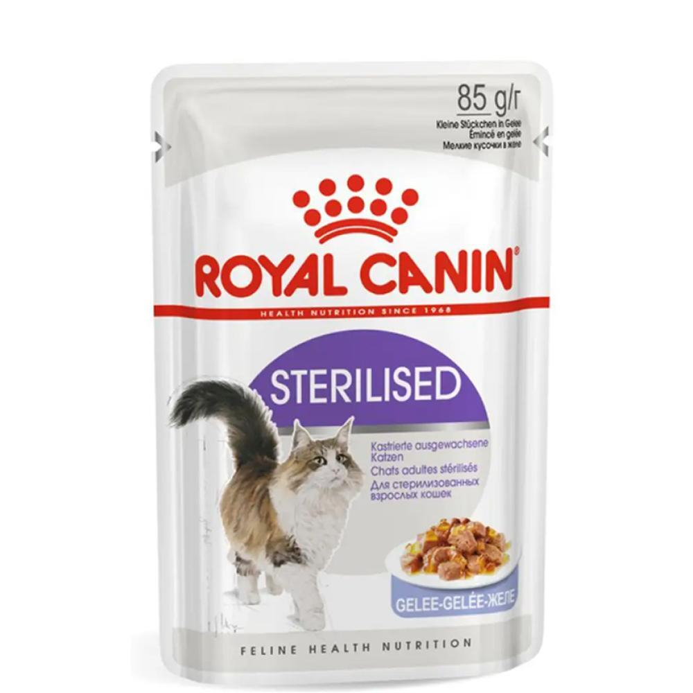 Корм влажный для стерилизованных кошек кусочки в желе, 85г Royal Canin Sterilised