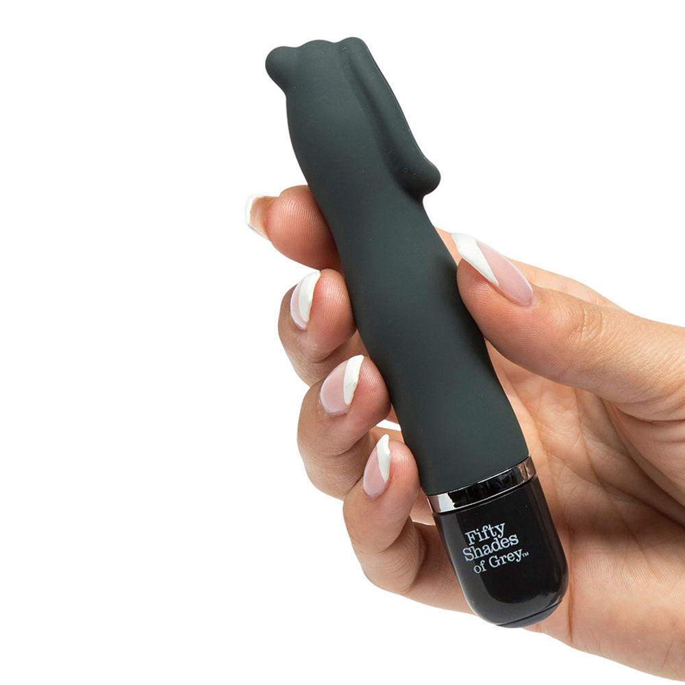 Черный мини вибратор 14см для стимуляции точки G и клитора Fifty Shades of Grey Sweet Touch Mini Clitoral Vibrator