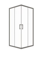 Душевая Ширма Triton Фикс-Графит 90х90